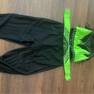 Neon green tap costume